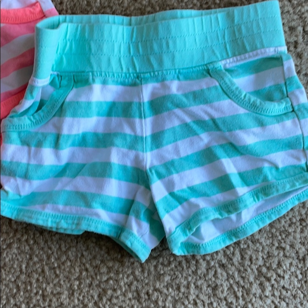 Carter’s girls striped neon shorts bundle 5T - Picture 2 of 5
